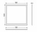 LED Paneel 60x60 met bewegingssensor