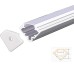 LED Aluminium Opbouwprofiel 19x19mm – Inclusief Opaal of Witte Afdekkap – 2m