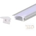 LED Aluminium Opbouwprofiel 24x7mm – Inclusief Opaal of Witte Afdekkap – 2m