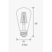 LED Filament Lamp ST64 E27 4W 6W Goud Helder Tsong LED Lighting